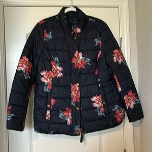 Joules women’s puffer jacket reversible size 14